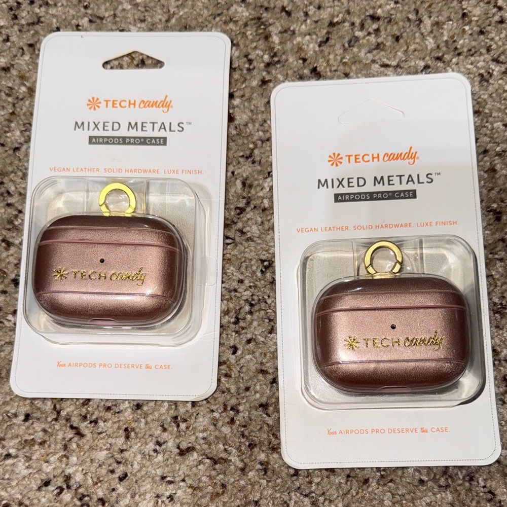 Tech Candy Mixed Metals AirPods Pro Case - Brown